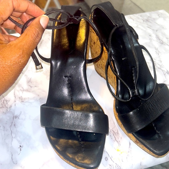Prada Wedge Cork Heels - Size 7 - Picture 1 of 13